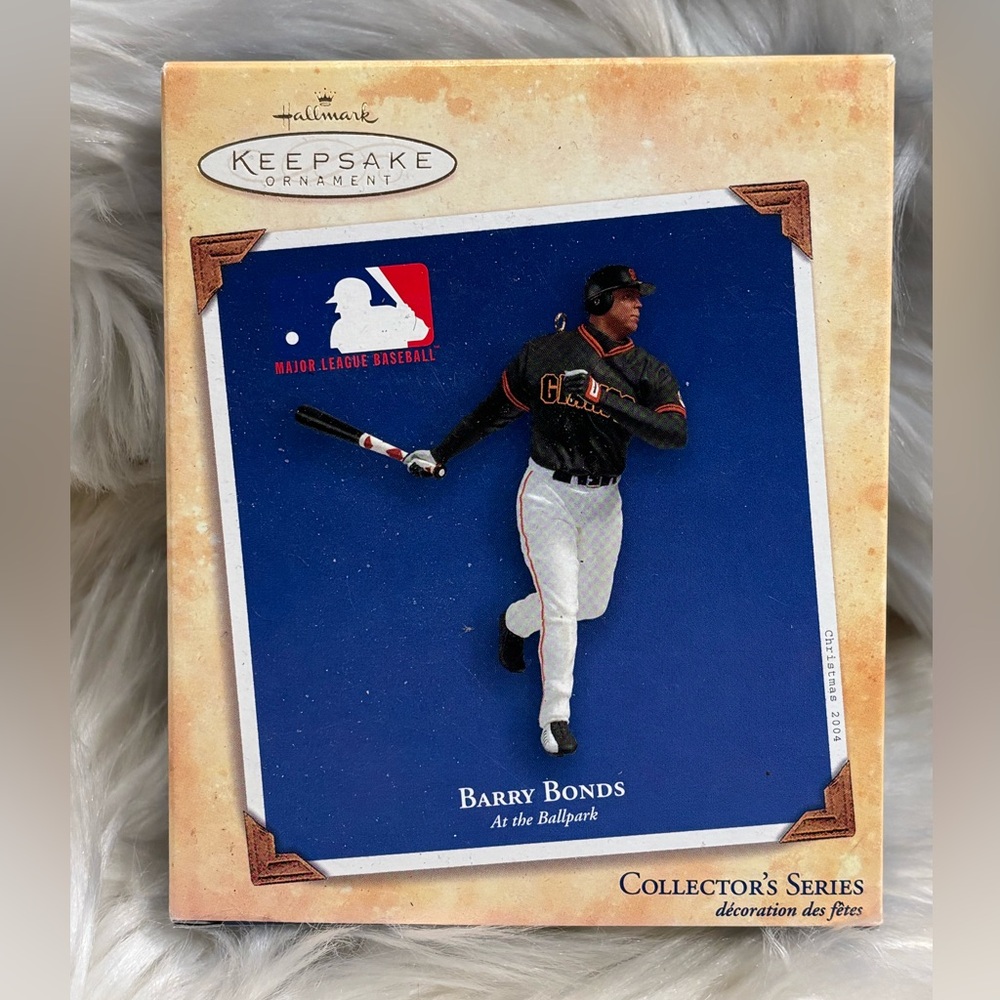 2004 Hallmark Keepsake Barry Bonds At the Ballpark Giants Ornament MIB